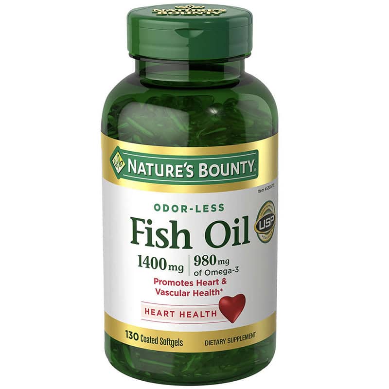 روغن ماهی نیچرز بونتی Nature's Bounty Fish Oil 1400 mg 1 روغن ماهی نیچرز بونتی