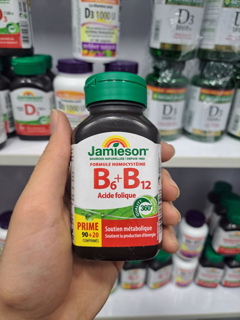 ویتامین ب6، ب12 و اسید فولیک جمیسون Vitamin B6, Vitamin B12 & Folic Acid Jamieson 5 ویتامین ب6، ب12 و اسید فولیک جمیسون Vitamin B6, Vitamin B12 & Folic Acid Jamieson