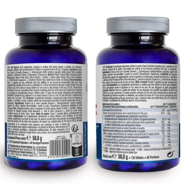 چربی سوز ویدر Weider Fat Burner 3 چربی سوز ویدر