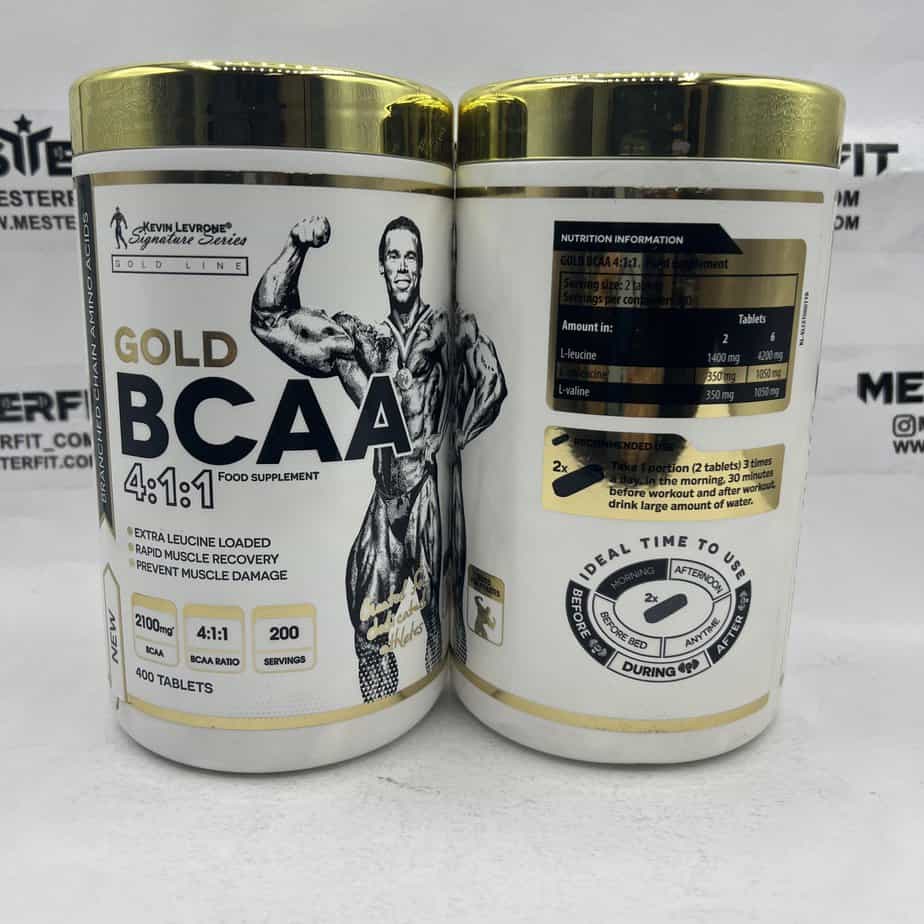 گلد بی سی ای ای کوین لورون 400 عددی Kevin Levrone Gold BCAA 4:1:1 2 گلد بی سی ای ای کوین لورون 400 عددی Kevin Levrone Gold BCAA 4:1:1 - Image 2