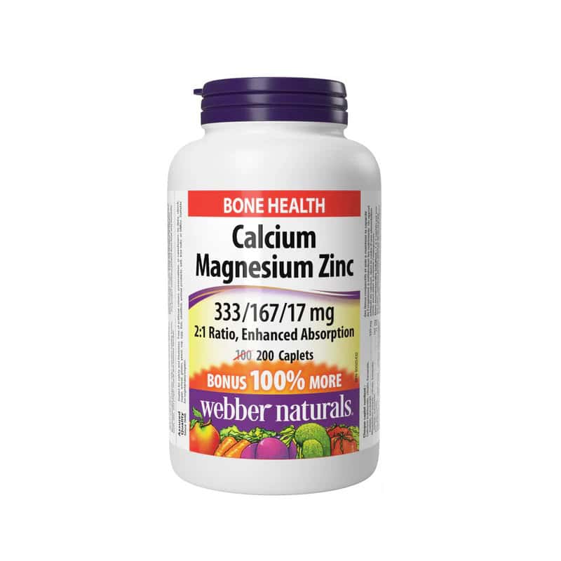 کلسیم منیزیم زینک وبر نچرالز Webber Naturals Calcium Magnesium Zinc 1 کلسیم منیزیم زینک وبر نچرالز