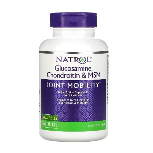 گلوکزامین، کندرویتین و MSM ناترول Glucosamine, Hyaluronic Acid & MSM Capsules NATROL 1 گلوکزامین، کندرویتین و MSM ناترول