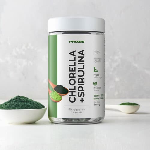 کلرلا و اسپیرولینا پروزیس 90 عددی Prozis Chlorella+Spirulina 2 کلرلا و اسپیرولینا پروزیس