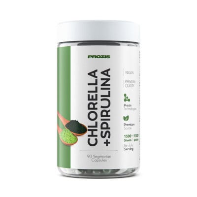 کلرلا و اسپیرولینا پروزیس 90 عددی Prozis Chlorella+Spirulina 1 کلرلا و اسپیرولینا پروزیس