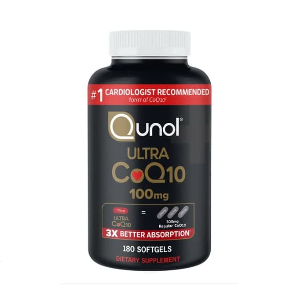 کوکیو10 اولترا کیونول 180 عددی Qunol Ultra CoQ10 100 mg 1 کوکیو10 اولترا کیونول 180 عددی