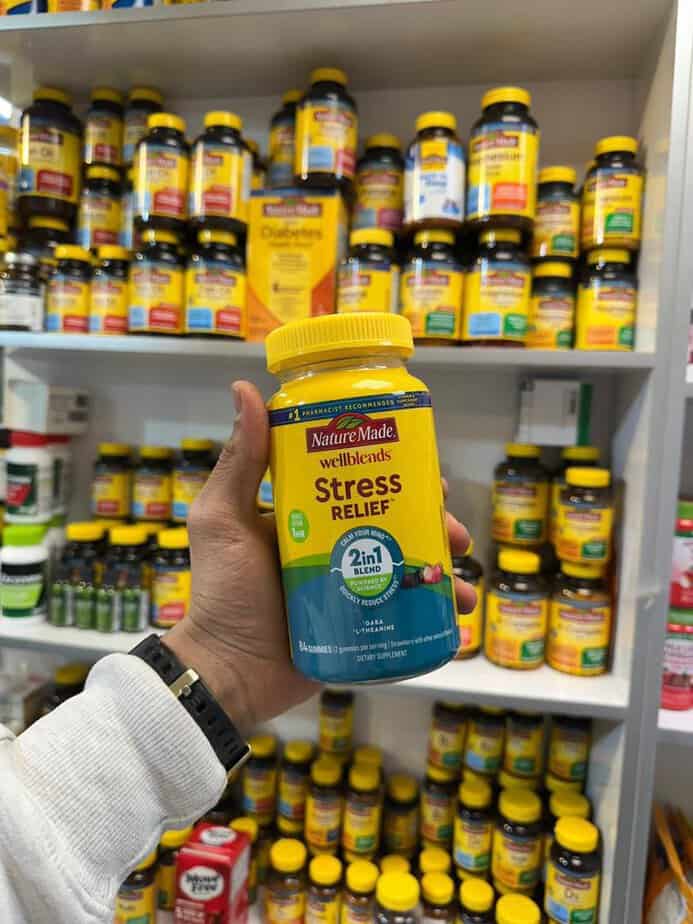پاستیل کاهش دهنده استرس رلیف نیچرمید 84 عددی حاوی گابا و تیانین 5 پاستیل کاهش دهنده استرس رلیف نیچرمید 84 عددی حاوی گابا و تیانین