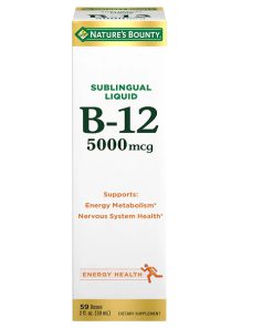ویتامین B12 مایع نیچرز بونتی 5000 میکروگرم 59 میلی لیتر