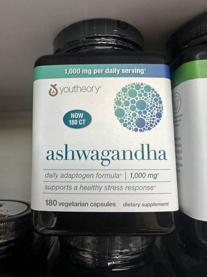 کپسول آشواگاندا یوتئوری 1000 میل Youtheory ASHWAGANDHA 4 کپسول آشواگاندا یوتئوری 1000 میلی گرم کاهش استرس