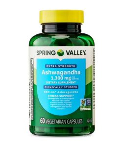 آشواگاندا اسپرینگ والی 60 عددی Spring Valley Ashwagandha 1300mg