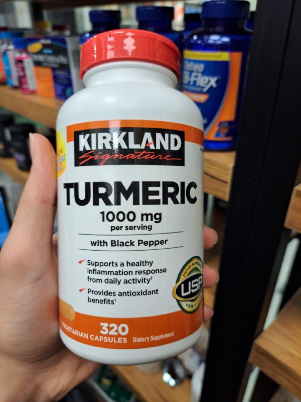 زردچوبه کرکلند 320 عددی Kirkland Signature Turmeric 1000 mg 2 زردچوبه کرکلند 320 عددی Kirkland Signature Turmeric 1000 mg