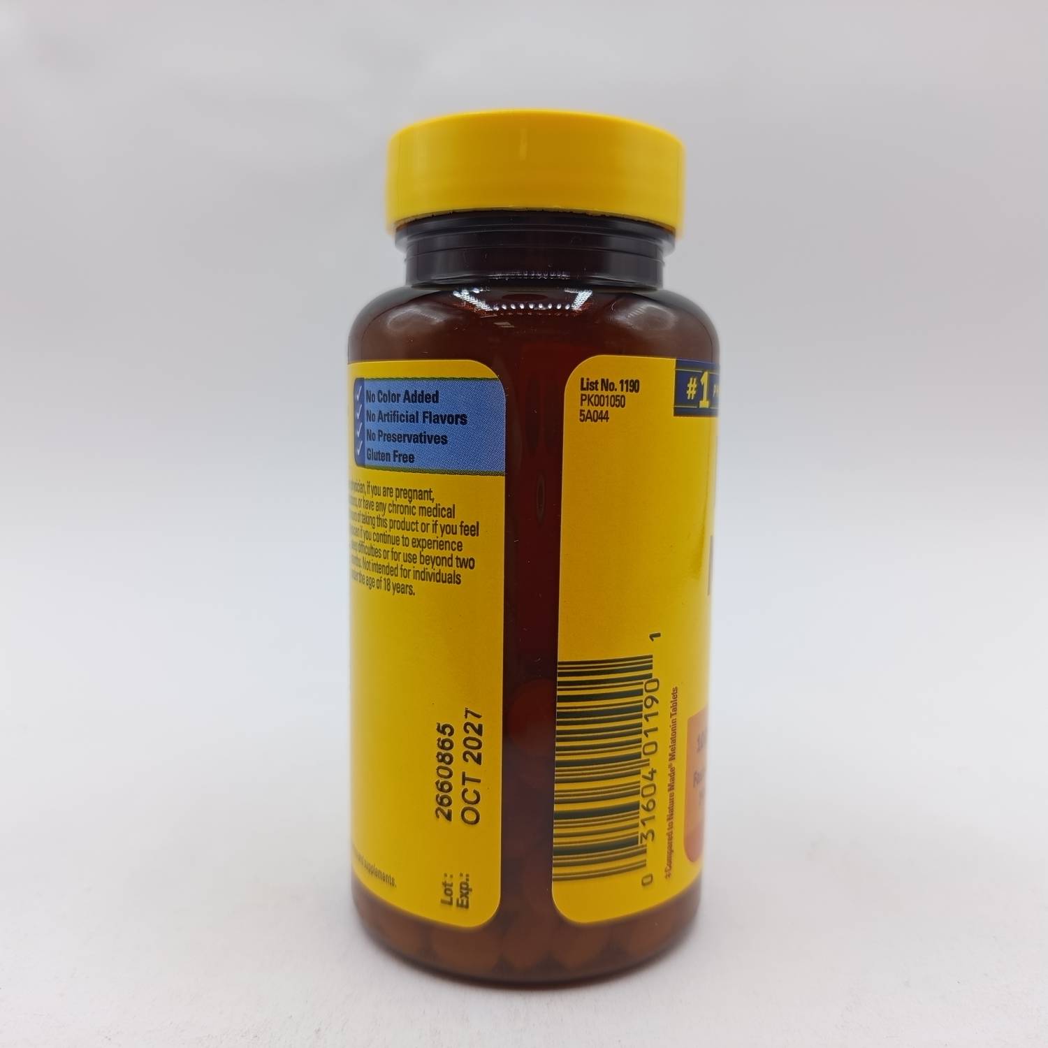 قرص ملاتونین نیچرمید 10 میلی گرم 70 عدد Nature Made Melatonin 3 قرص ملاتونین نیچرمید 10 میلی گرم 70 عدد Nature Made Melatonin
