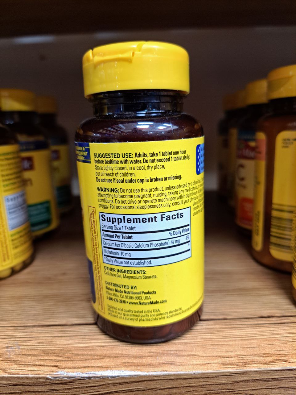 قرص ملاتونین نیچرمید 10 میلی گرم 70 عدد Nature Made Melatonin 6 ملاتونین نیچرمید 10 میلی گرم 70 عدد برای درمان کم خوابی