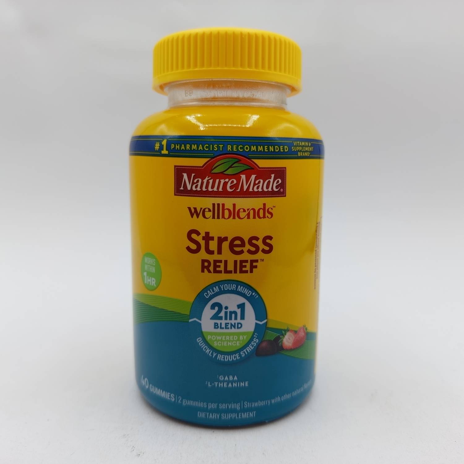 پاستیل کاهش دهنده استرس رلیف نیچرمید 84 عددی حاوی گابا و تیانین 2 پاستیل کاهش دهنده استرس رلیف نیچرمید 84 عددی حاوی گابا و تیانین