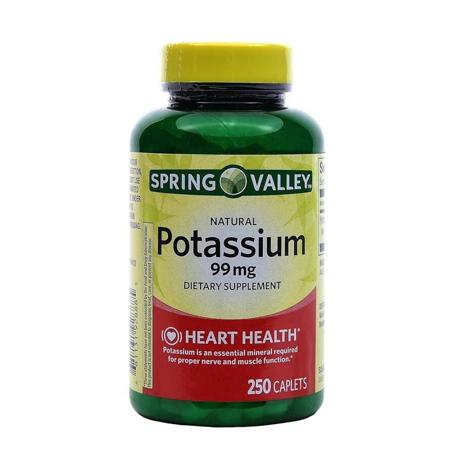 پتاسیم اسپرینگ والی 250 عددی Spring Valley Potassium 99 mg 1 پتاسیم اسپرینگ والی 250 عددی