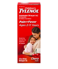 کاهش دهنده تب و درد کودکان تیلنول Children's TYLENOL Oral Suspension