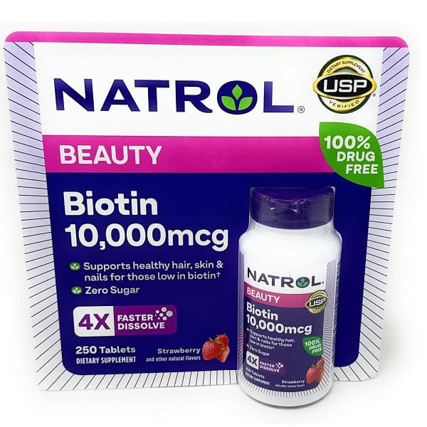 قرص بیوتین ناترول 250 عدد Natrol Biotin 10000mcg 1 قرص بیوتین ناترول 250 عدد Natrol Biotin 10,000mcg