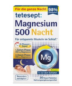 منیزیم 500 تِتِ‌سپت Tetesept Magnesium 500 Nacht
