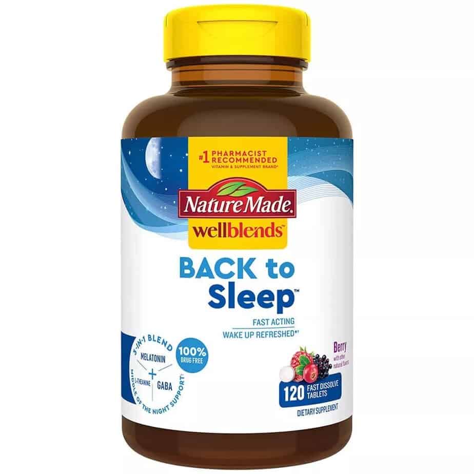 بازگشت به خواب ولبندز نیچرمید 120 عددی Nature Made Wellblends Back To Sleep 1 بازگشت به خواب ولبندز نیچرمید 120 عددی