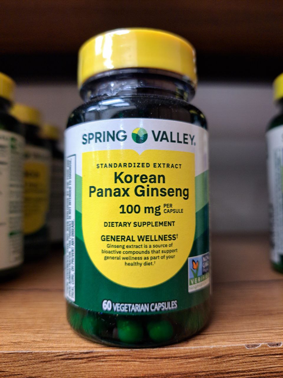 جینسینگ پاناکس کره ای اسپرینگ والی 60 عددی Spring Valley Korean Panax Ginseng, 100 mg 2 جینسینگ پاناکس کره ای اسپرینگ والی 60 عددی Spring Valley Korean Panax Ginseng, 100 mg