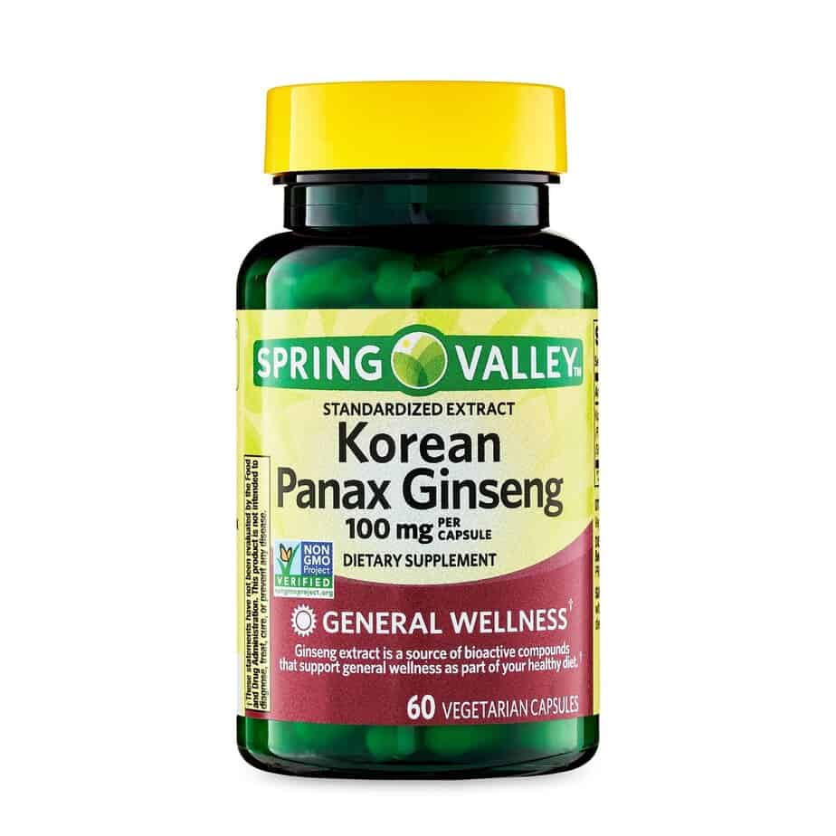 جینسینگ پاناکس کره ای اسپرینگ والی 60 عددی Spring Valley Korean Panax Ginseng, 100 mg 1 جینسینگ پاناکس کره ای اسپرینگ والی