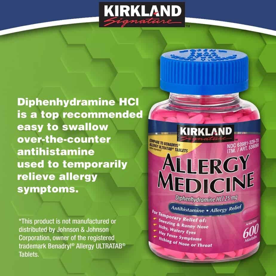 داروی آلرژی کرکلند 600 عددی Kirkland Signature Allergy Medicine 25 mg 7 داروی آلرژی کرکلند 600 عددی