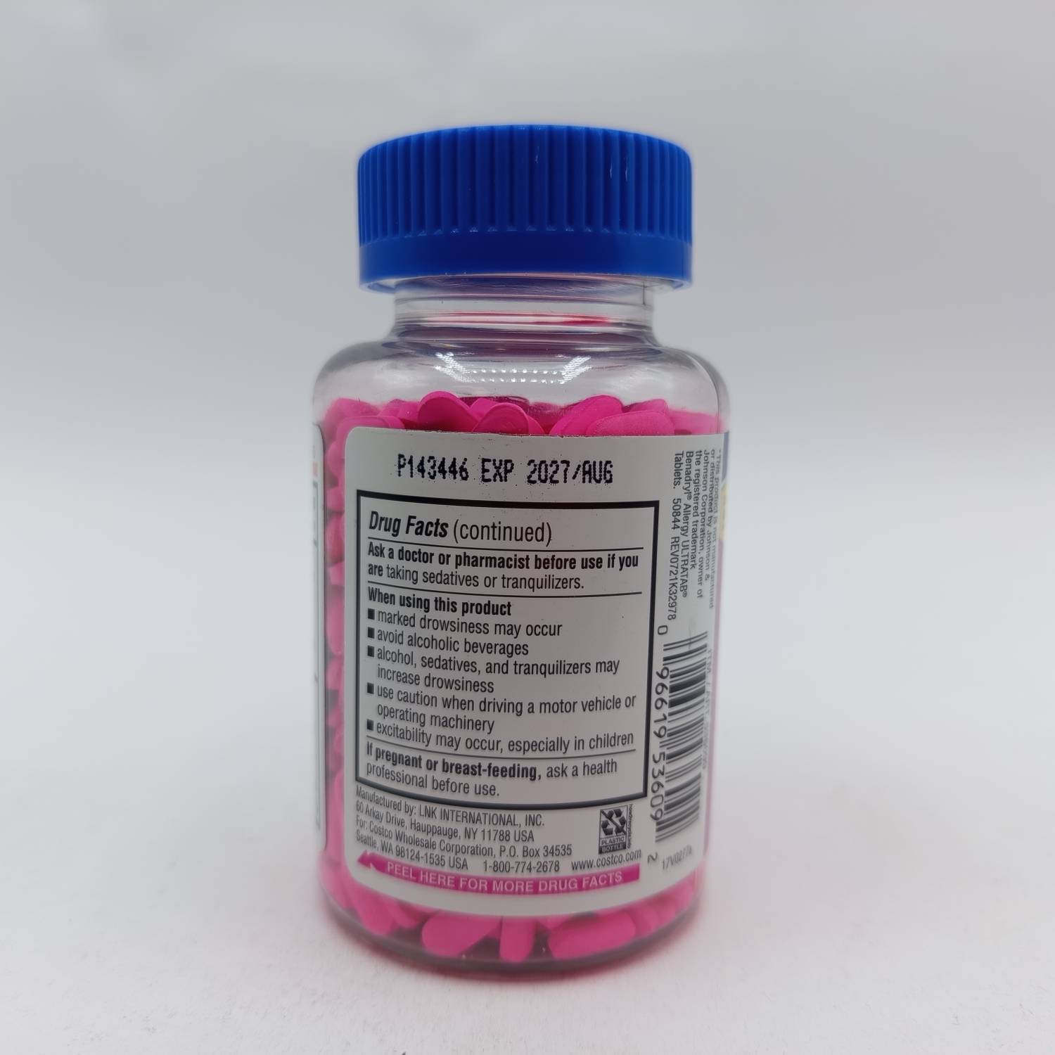 داروی آلرژی کرکلند 600 عددی Kirkland Signature Allergy Medicine 25 mg 4 داروی آلرژی کرکلند 600 عددی Kirkland Signature Allergy Medicine 25 mg