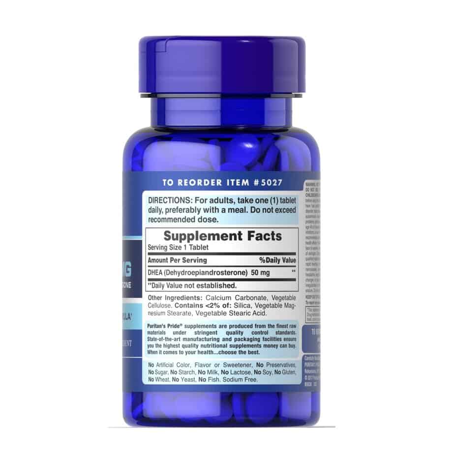 مکمل دی اچ ای ای پوریتنز پراید 100 عدد Puritan's Pride DHEA 50MG 5 دی اچ ای آ 50 پوریتنز پراید 100 عددی