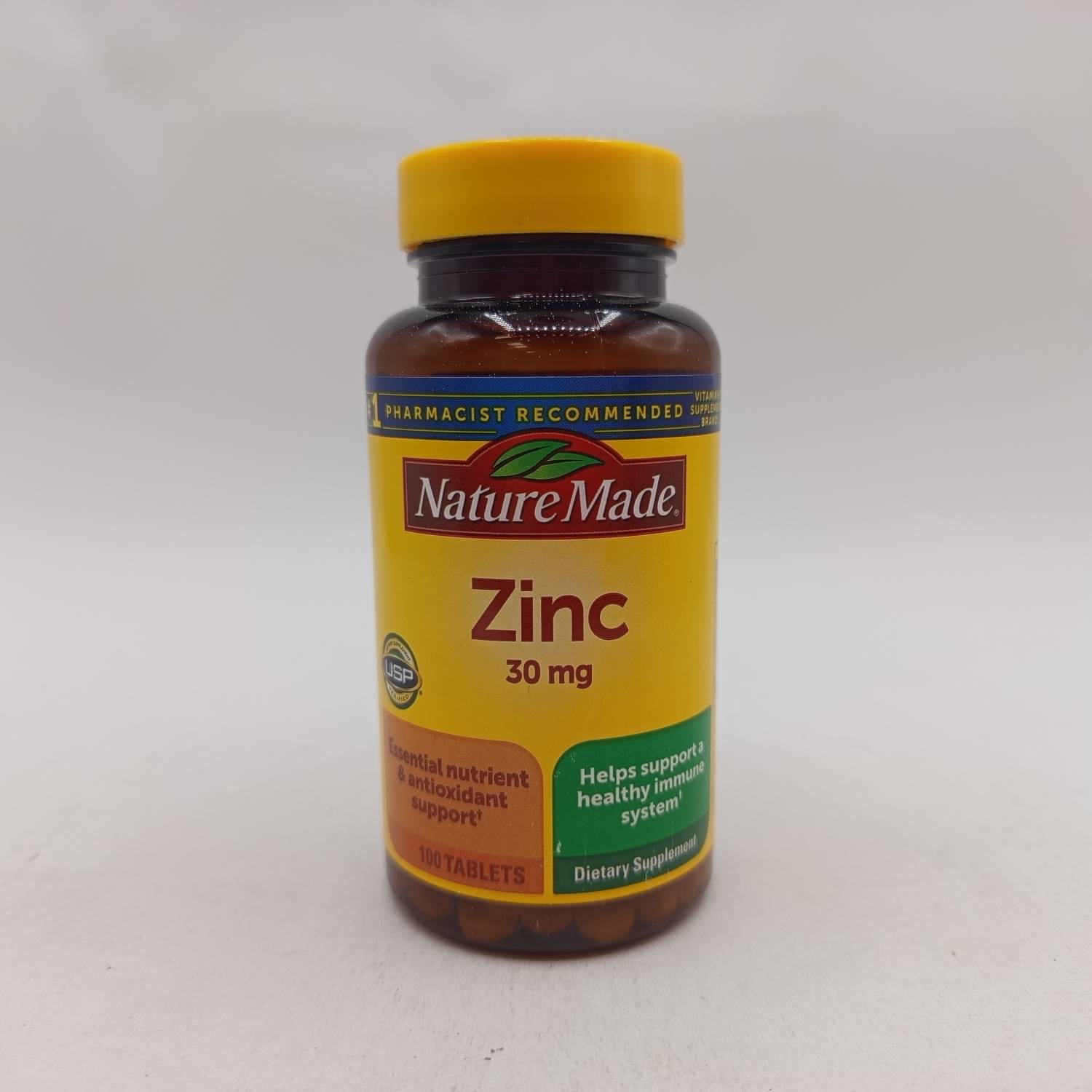 قرص زینک نیچرمید خارجی اصل Nature Made Zinc 30mg 2 قرص زینک نیچرمید خارجی اصل Nature Made Zinc 30mg