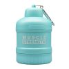 قیف پروتئین 2 تیکه MUSCLE STRENGTH آبی، سفید و مشکی رنگ 5 قیف پروتئین 2 تیکه MUSCLE STRENGTH آبی، سفید و مشکی رنگ