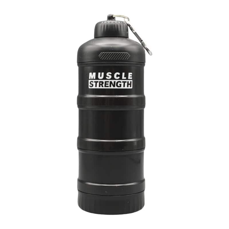 قیف پروتئین 4 تیکه MUSCLE STRENGTH مشکی، آبی و سفید رنگ 4 قیف پروتئین 4 تیکه MUSCLE STRENGTH مشکی، آبی و سفید رنگ