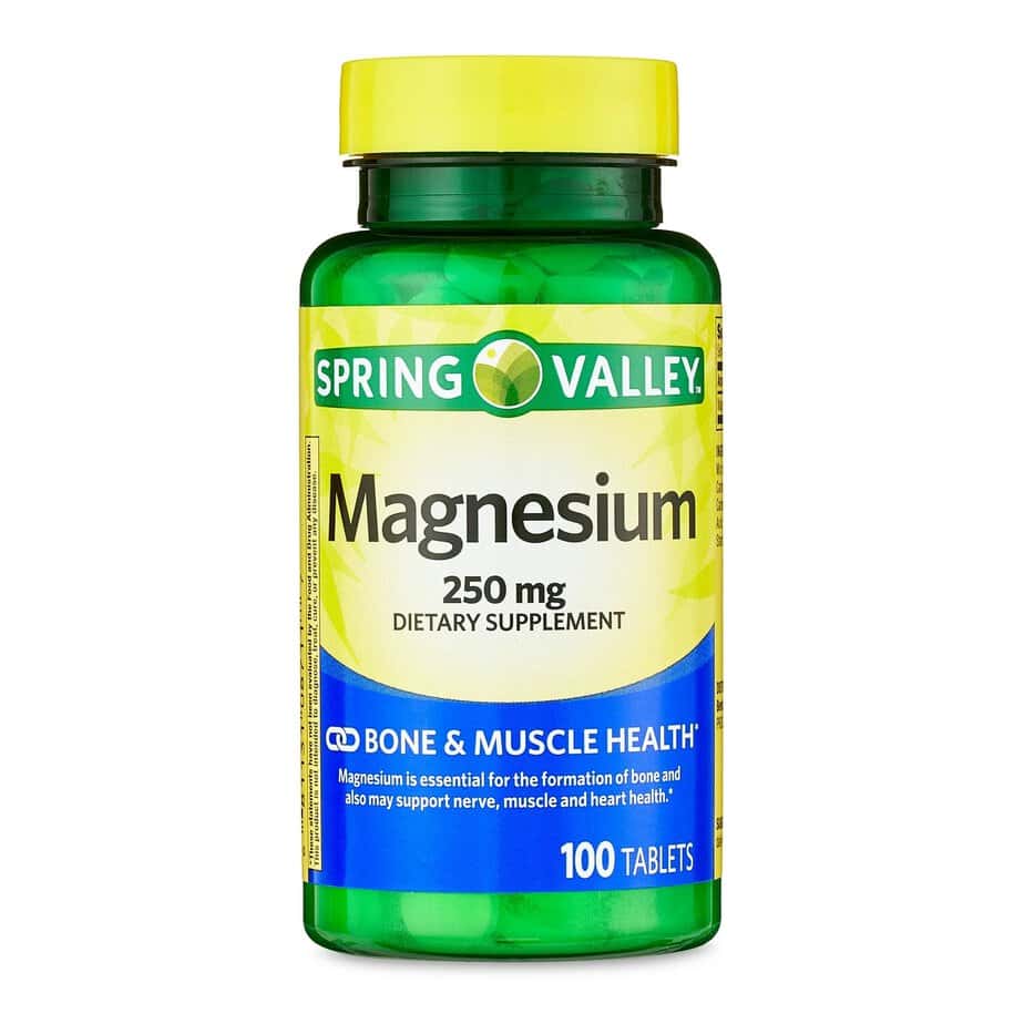 منیزیم 250 میلی گرم اسپرینگ والی 100 عددی Spring Valley Magnesium 250 Mg 1 منیزیم 250 میلی گرم اسپرینگ والی