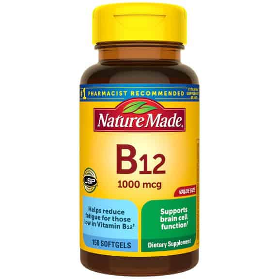 ویتامین ب12 نیچرمید 150 عددی Nature Made Vitamin B12 1000 mcg Softgels 1 ویتامین ب12 نیچرمید 150 عددی