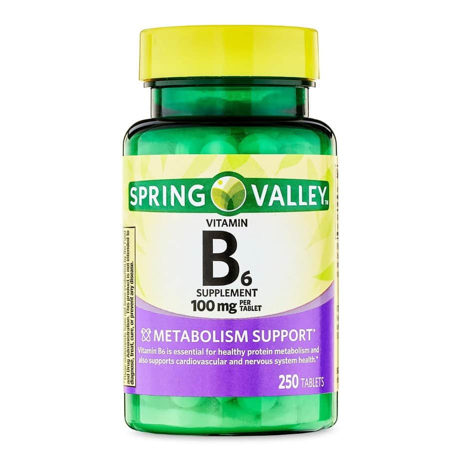ویتامین ب6 اسپرینگ والی 250 عددی Spring Valley Vitamin B6 Supplement, 100 mg 1 ویتامین ب6 اسپرینگ والی 250 عددی