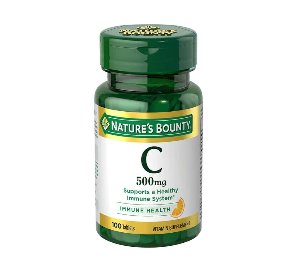 ویتامین سی 500 میلی نیچرز بونتی 100 عددی Nature's Bounty Vitamin C, 500mg 1 ویتامین سی 500 میلی نیچرز بونتی