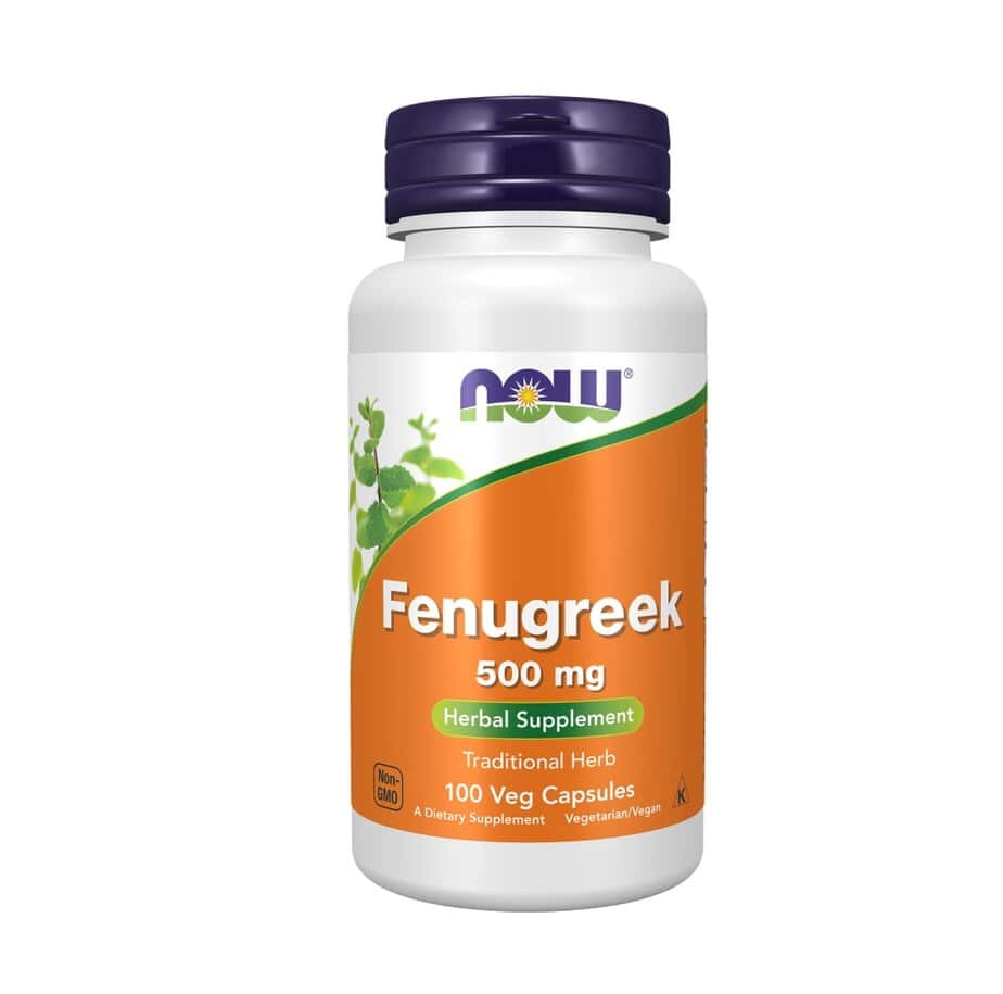 شنبلیله 500 میلی گرم ناو 100 عددی NOW Fenugreek 500 mg Veg Capsules 1 شنبلیله 500 میلی گرم ناو 100 عددی