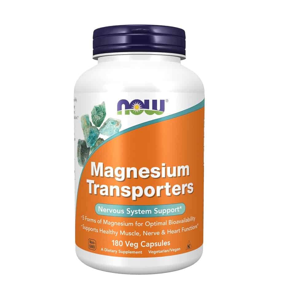 منیزیم ترنسپورتر ناو 180 عددی NOW Magnesium Transporters 1 منیزیم ترنسپورتر ناو 180 عددی