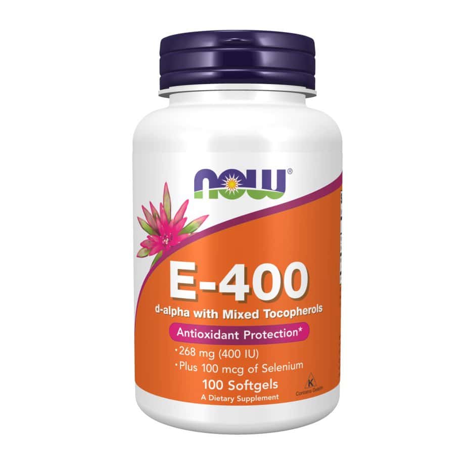 ویتامین ای 400 ناو 100 و 50 عددی NOW Vitamin E-400 Softgels 1 ویتامین ای 400 ناو 100 عددی