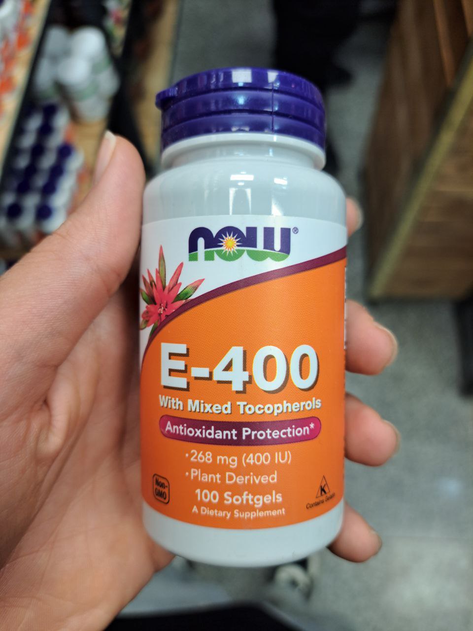 ویتامین ای 400 ناو 100 و 50 عددی NOW Vitamin E-400 Softgels 5 ویتامین ای 400 ناو 100 و 50 عددی NOW Vitamin E-400 Softgels