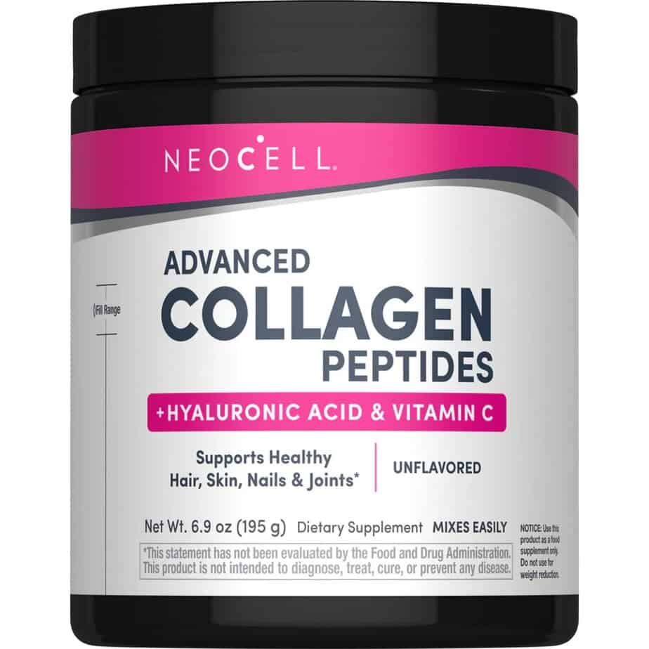 پپتیدهای کلاژن و اسید هیالورونیک و ویتامین سی نئوسل 195 گرمی NeoCell Advanced Collagen Peptides + Hyaluronic Acid 1 پپتیدهای کلاژن و اسید هیالورونیک و ویتامین سی نئوسل