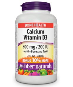 کلسیم ویتامین دی وبر نچرالز 275 عدد Webber Naturals Calcium Vitamin D3