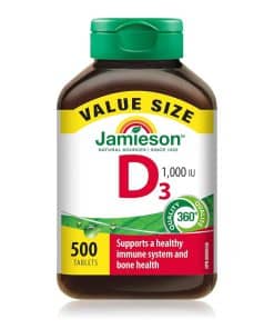 ویتامین D3 جمیسون 1000 واحد 500 عدد Jamieson Vitamin D 1000IU