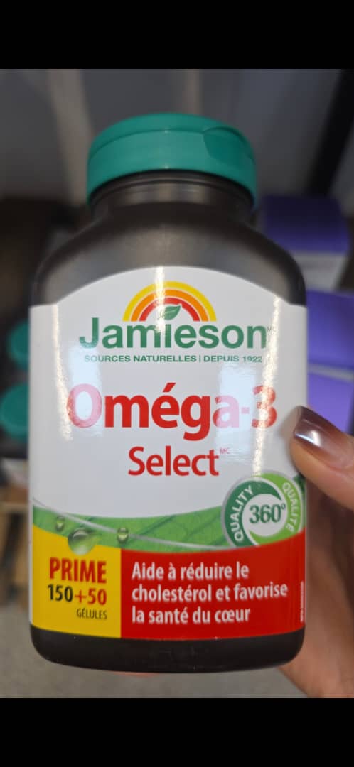 کپسول سلکت امگا 3 جمیسون 200 عدد Jamieson Omega 3-Select 2 کپسول سلکت امگا 3 جمیسون 200 عدد