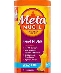 مکمل فیبر متاموسیل Metamucil بدون قند طعم پرتقال