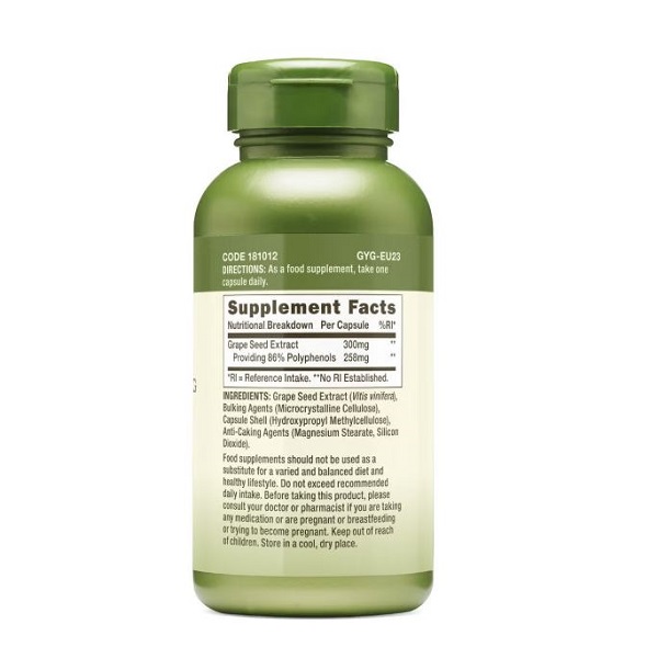 کپسول عصاره انگور جی ان سی GNC Grape Seed Extract 300mg 2 کپسول عصاره انگور جی ان سی GNC Grape Seed Extract 300mg
