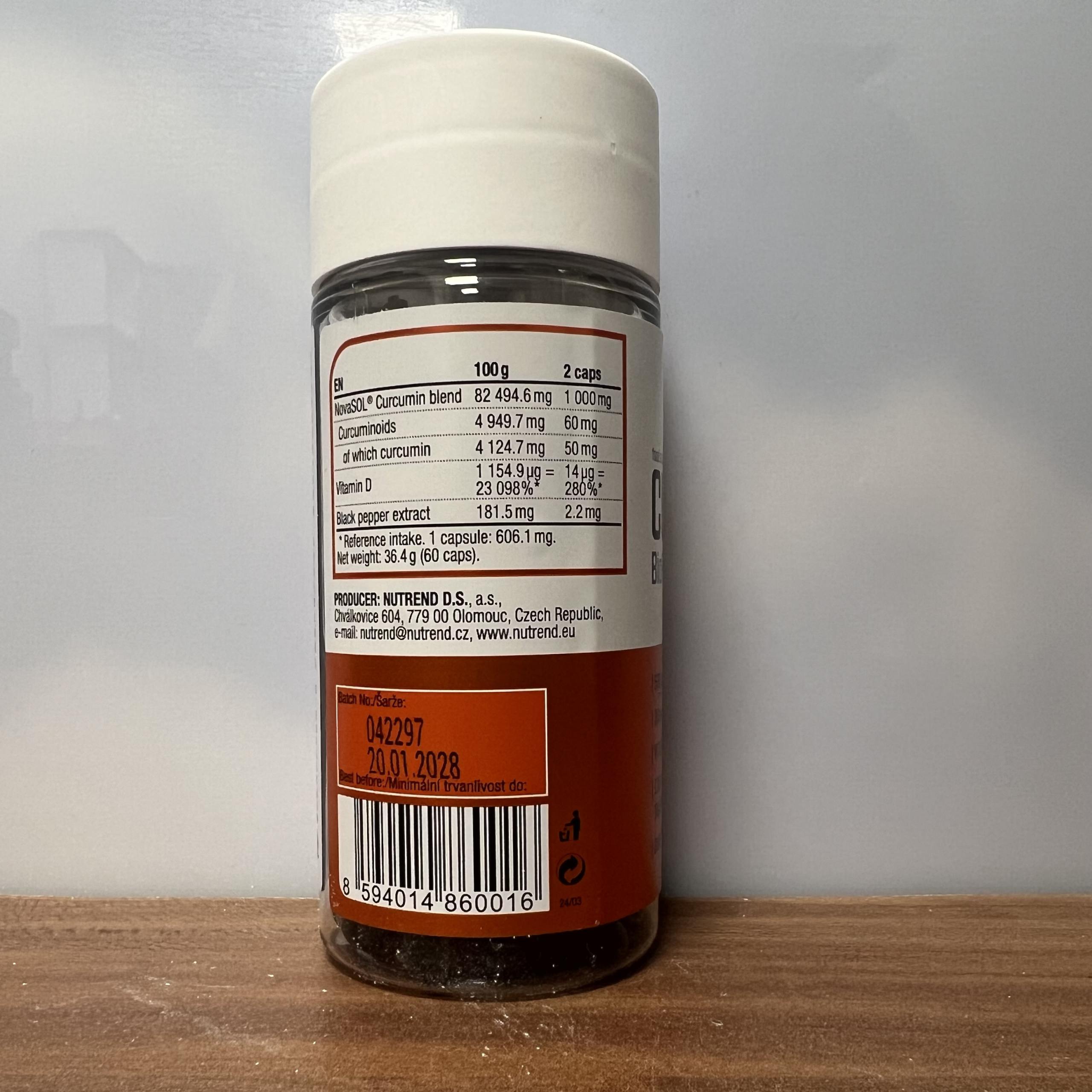 کورکومین بیوپرین ویتامین D ناترند NUTREND Curcumin+Bioperine+Vitamin D 3 کورکومین بیوپرین ویتامین D ناترند NUTREND Curcumin+Bioperine+Vitamin D - Image 3