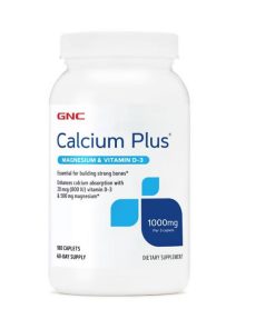کلسیم پلاس جی ان سی GNC Calcium Plus حاوی منیزیم و ویتامین D