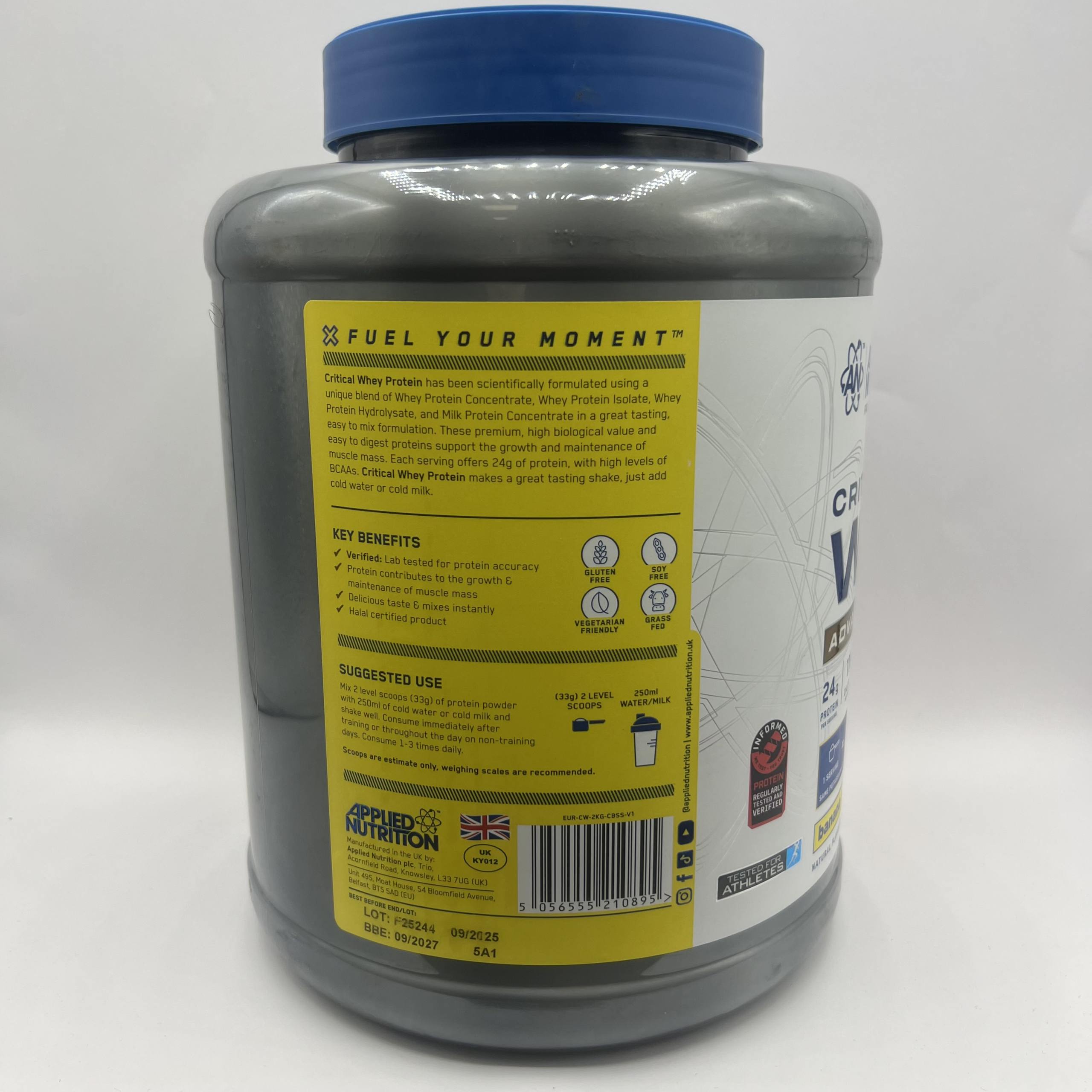 پودر پروتئین کریتیکال وی اپلاید Applied Nutrition Critical Whey Protein 5 پودر پروتئین کریتیکال وی اپلاید Applied Nutrition Critical Whey Protein - Image 5