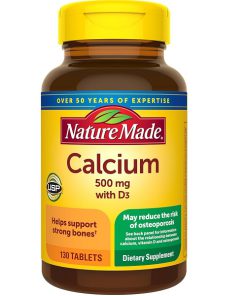 قرص کلسیم نیچرمید Nature Made Calcium 500mg با ویتامین D3