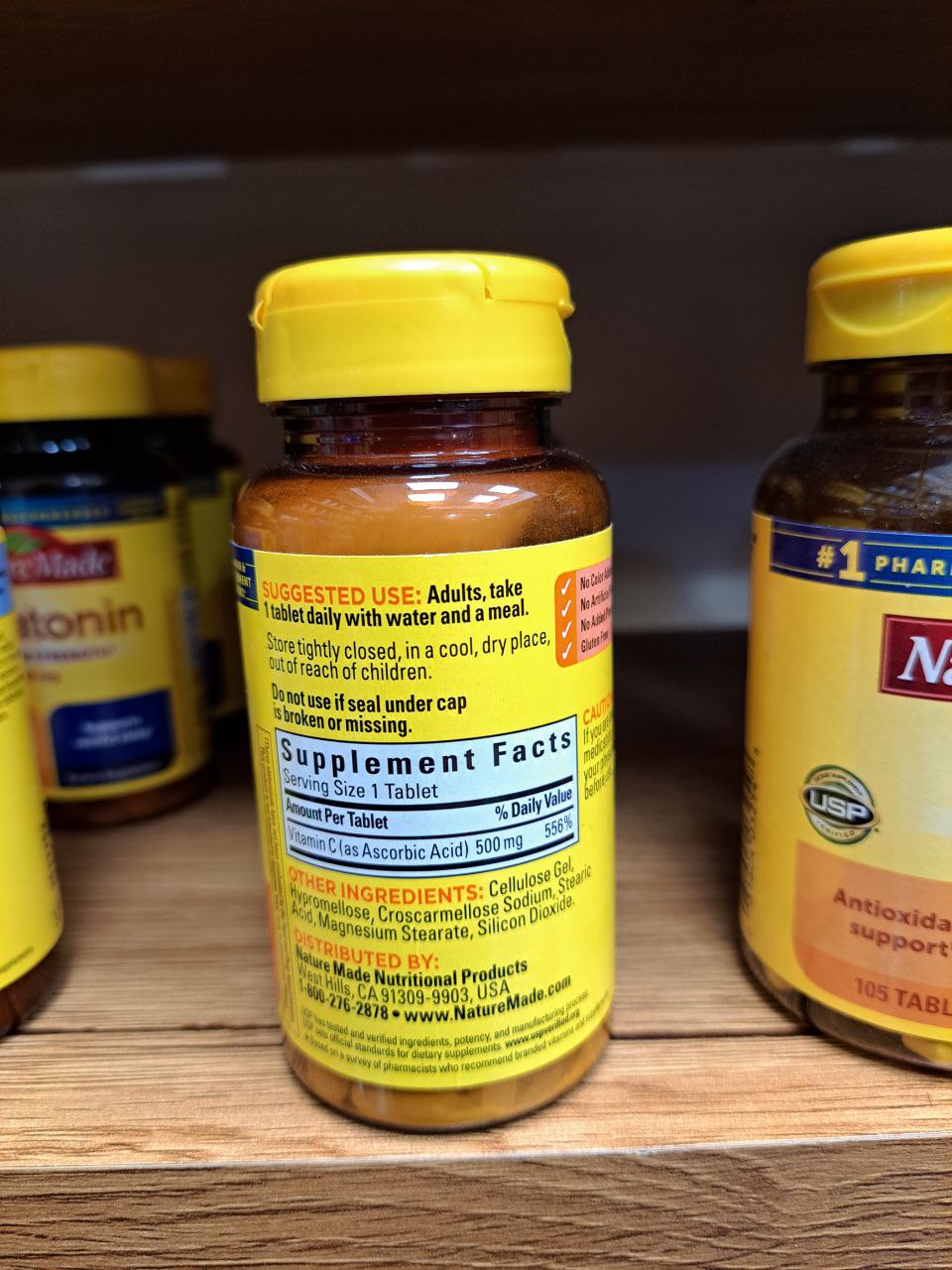 ویتامین ث نیچرمید 500 میلی گرم Nature Made Vitamin C 3 ویتامین ث نیچرمید 500 میلی گرم Nature Made Vitamin C