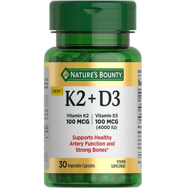 کپسول ویتامین دی و کا نیچرز بونتی Nature’s Bounty D3 K2 1 کپسول ویتامین دی و کا نیچرز بونتی Nature’s Bounty D3 K2
